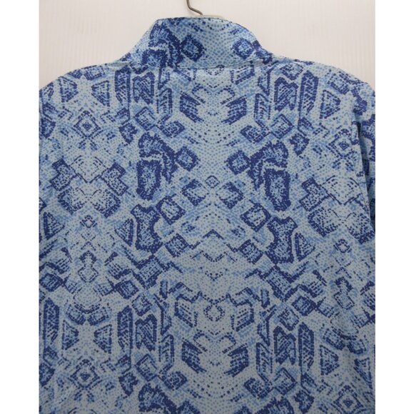 Ibkul Top Medium Golf Performance Shirt 1/4 Zip Geometric Active * - Picture 8 of 12